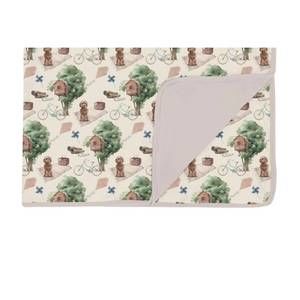 NEW KICKEE toddler blanket 40" x 60'' in natural tree house